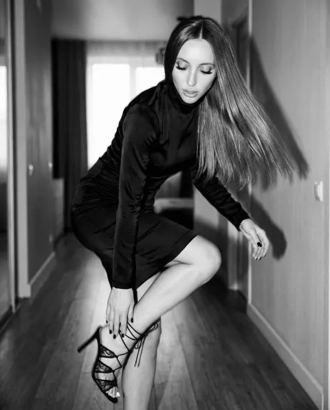 Cinematic Noir Fashion Portrait