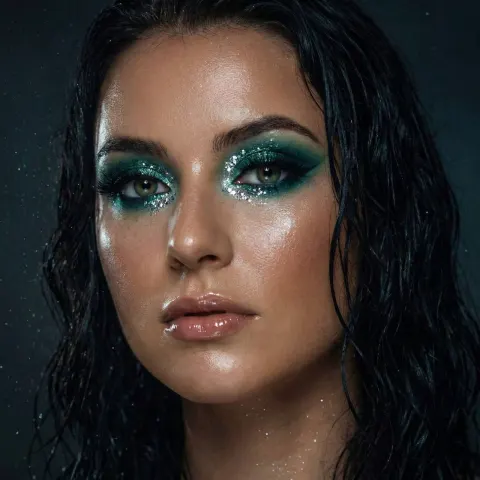 Mermaid Makeup Cinematic Portrait