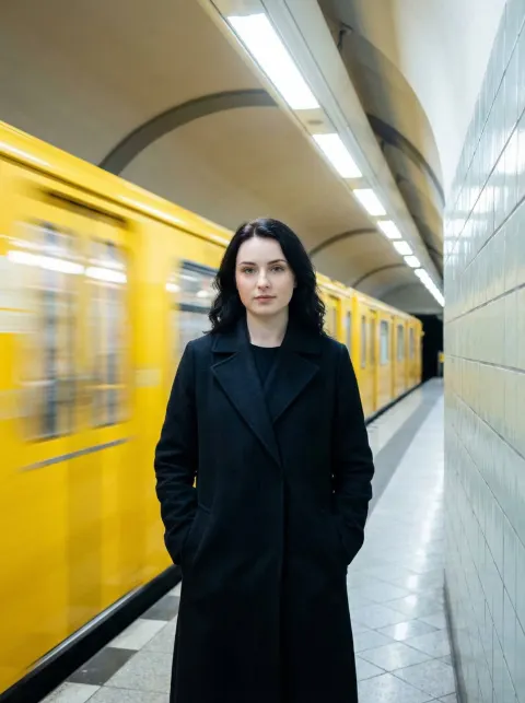 Still Girl Subway Motion