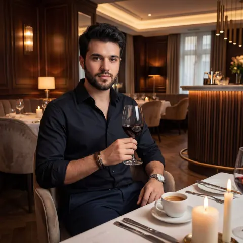 Sophisticated Gentleman Restaurant Shoot