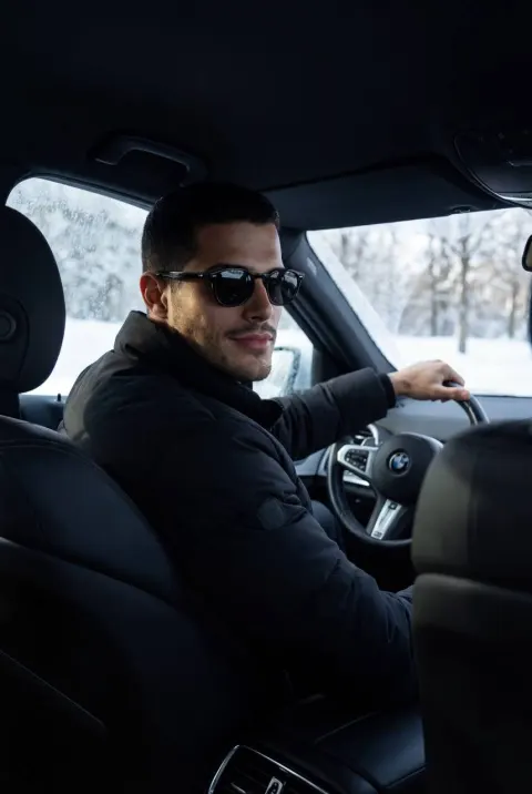 Cinematic Winter Car Portrait