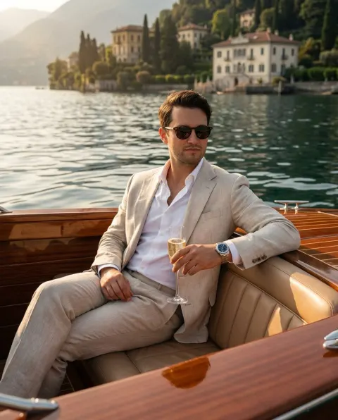 Champagne Gentleman on Golden Lake