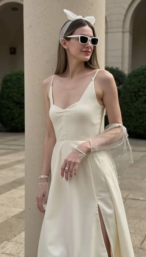 Vintage Bride's Elegant Moment