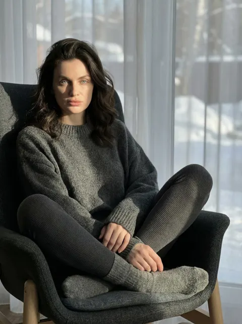 Winter Window Portrait Chiaroscuro