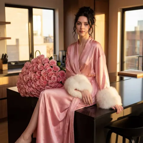 Golden Hour Rose Fashion Shoot