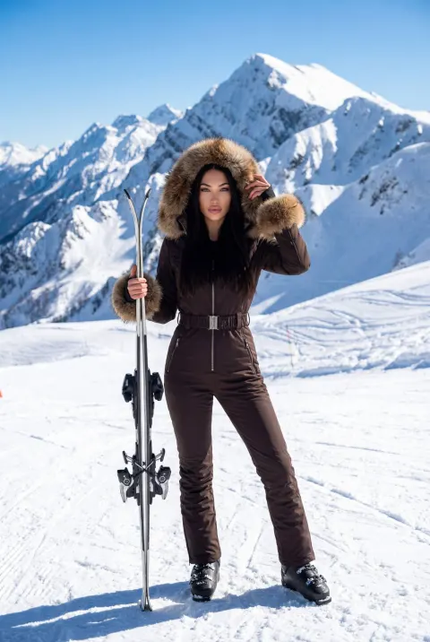 Alpine Winter Fashion Portrait