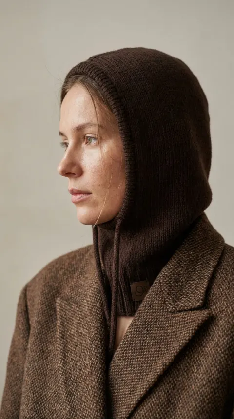 Brown Balaclava Fashion Portrait