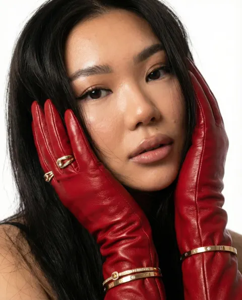 Red Glove Luxury Portrait