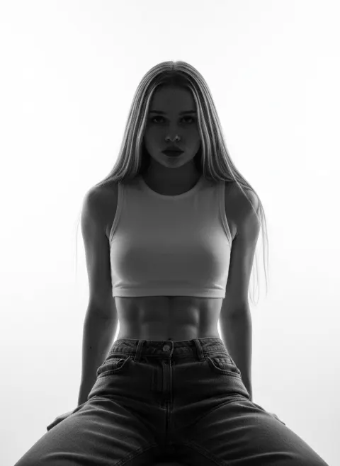 Backlit Noir Fashion Portrait