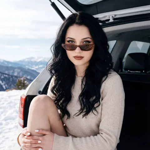 Winter SUV Fashion Portrait