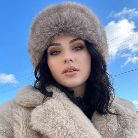 Winter Slavic Chic Portrait Photo