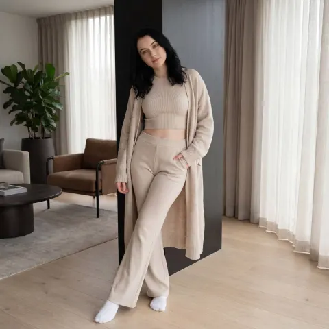 Casual Chic Portrait In Minimalist Interior