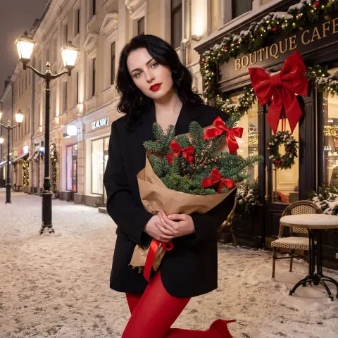 Glamorous Snowy Moscow Fashion