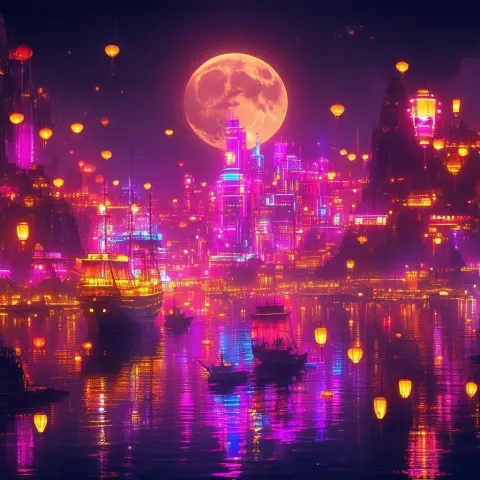 Thousand Year Voyage Under the Neon Moon