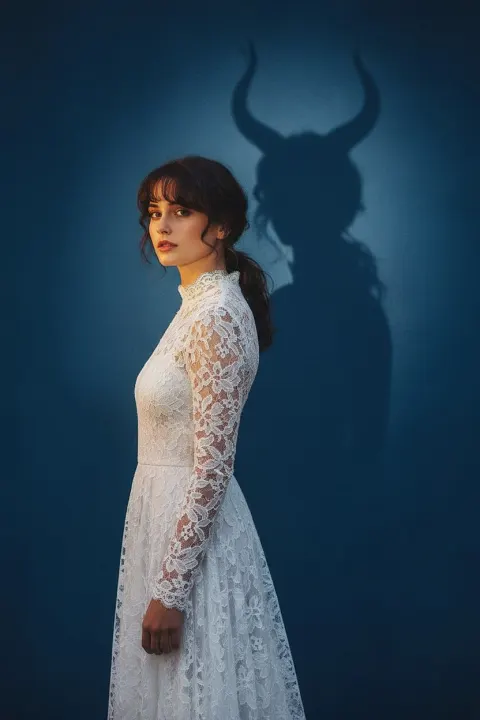 Mystic Lace Girl Shadow Art
