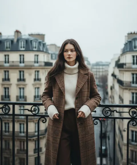 Paris Balcony Autumn Elegance