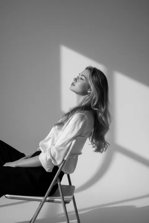 Light Solitude: Cinematic Portrait