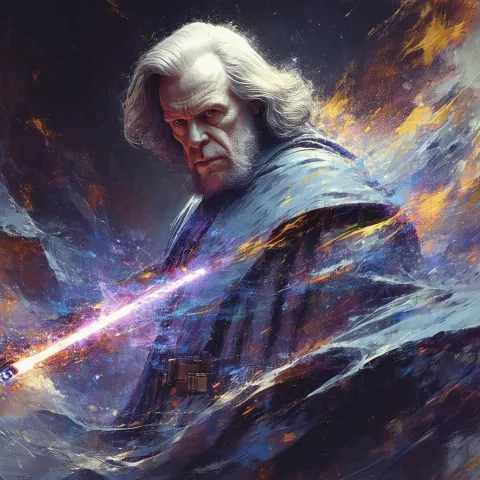 Emperor Palpatine in Flowing Detailed Robes