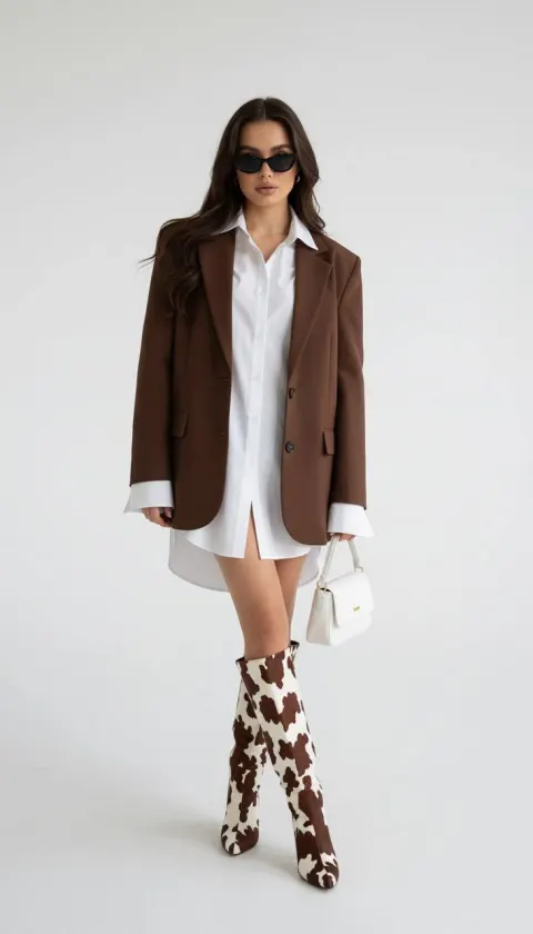 Editorial Fashion Girl Studio Shoot