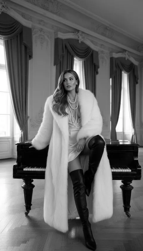 Luxury Black White Fashion Shoot