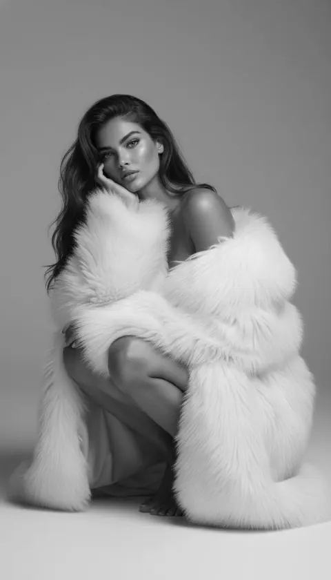 Fur Cloak Fashion Editorial