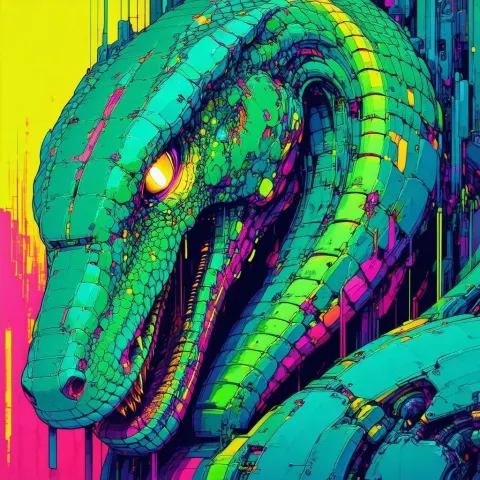 Algorhythm Album Cover With Robot Cobra