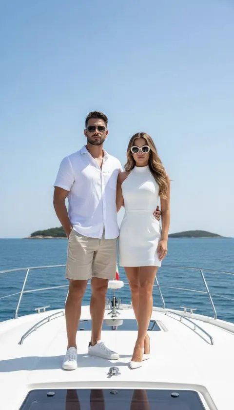 Luxury Yacht Couple Photoshoot