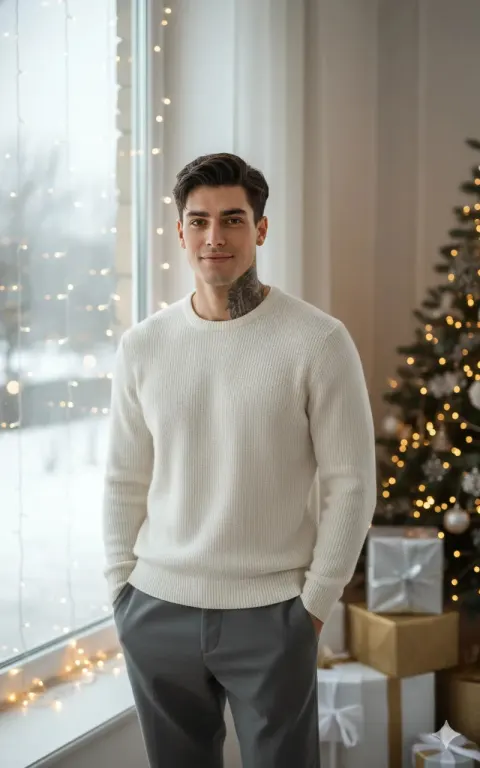 Festive Gentleman Holiday Portrait