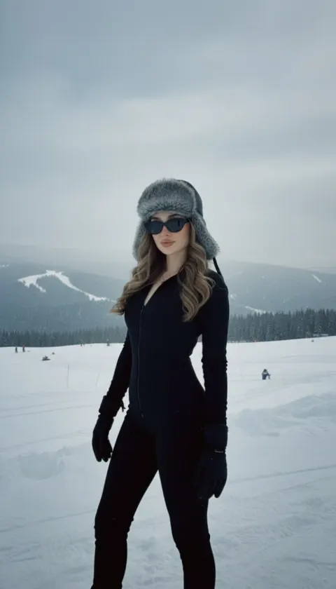 Vintage Winter Film Portrait