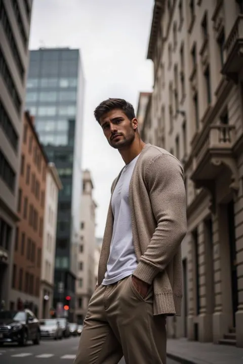 Urban Minimalist Fashion Portrait