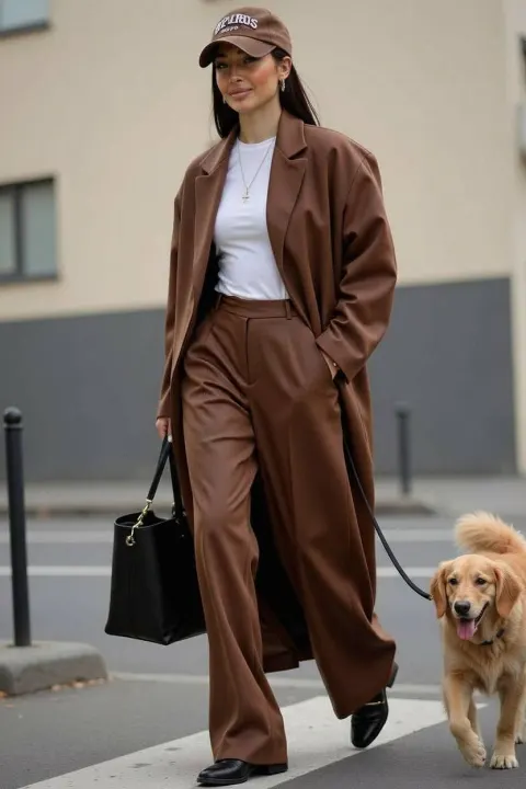 Urban Street Style Dog Walk Fashion