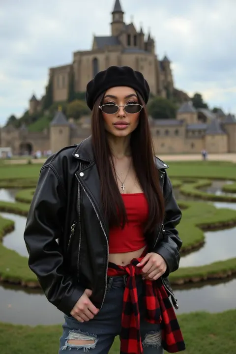 Edgy Fashion at Mont Saint Michel