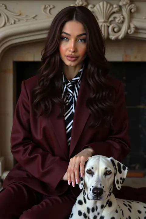 Fashion Queen by Fireplace