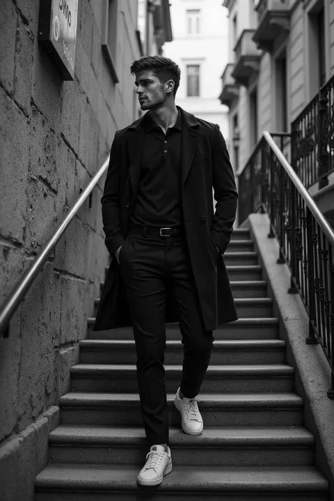 Noir Urban Gentleman Descending