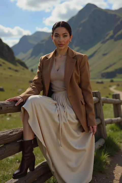 Cinematic Highland Fashion Editorial