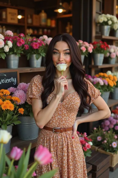 French Romance at Flower Shop