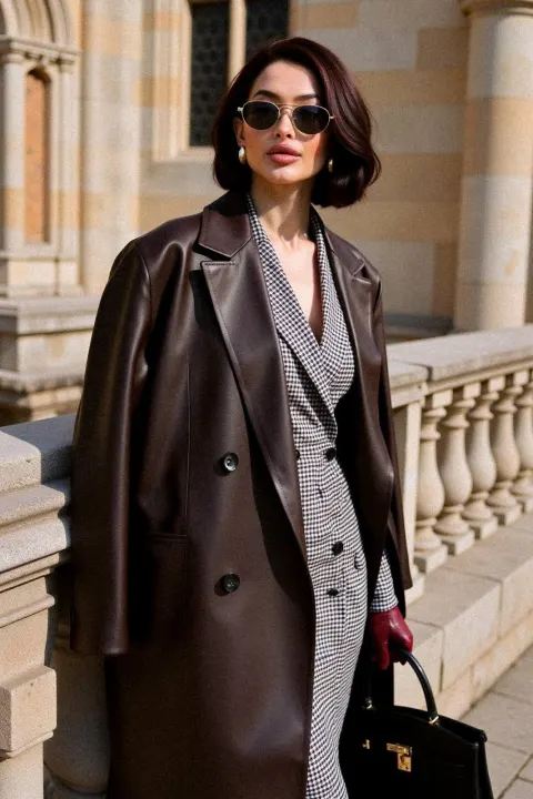 Old-Money Leather Aristocrat Portrait