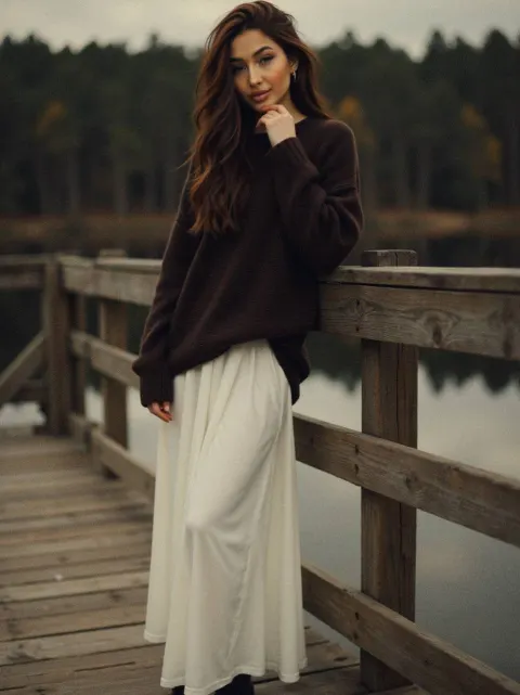 Lakeside Autumn Reverie: Poetic Solitude