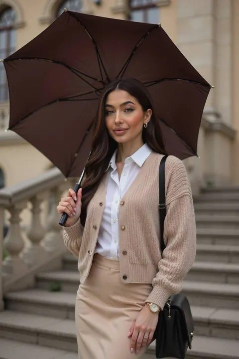 Elegant Autumn Editorial Portrait