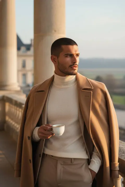Morning Terrace Gentleman Portrait