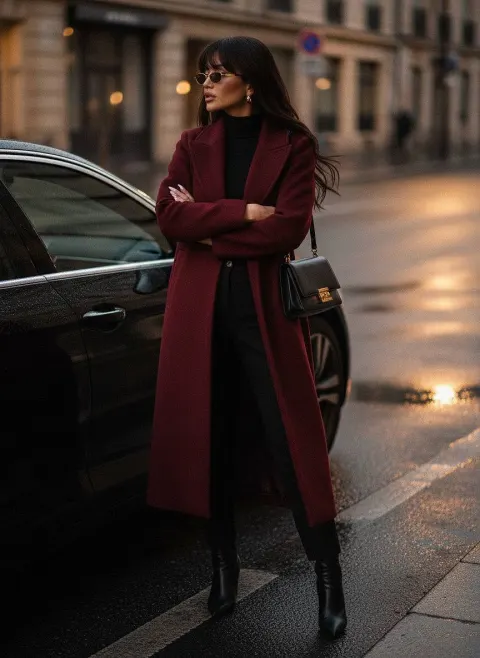 Cinematic Evening Luxury Street Style