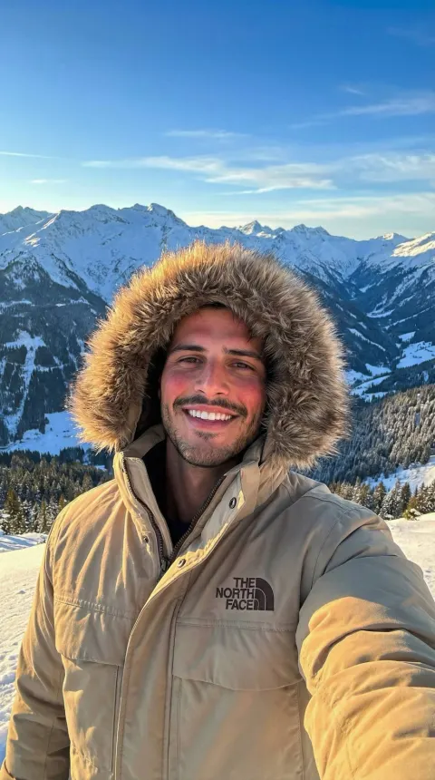 Winter Mountain Selfie Adventure