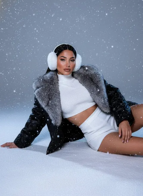 Arctic Fantasy Fashion Portrait