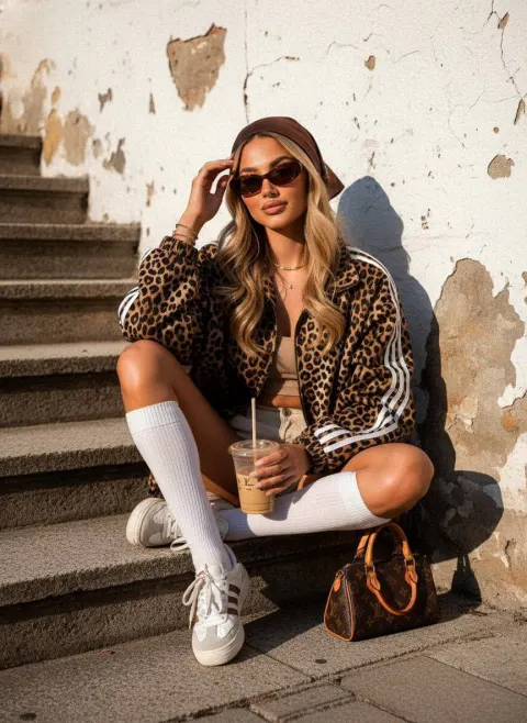 Retro Summer Leopard Street Style