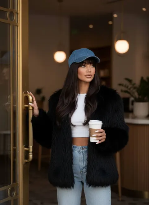 Chic Morning Coffee Portrait Style