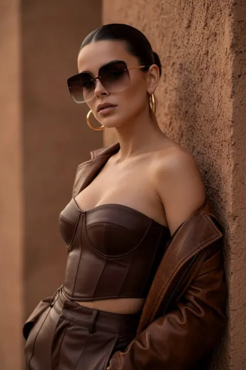 Chic Leather Fashion Editorial