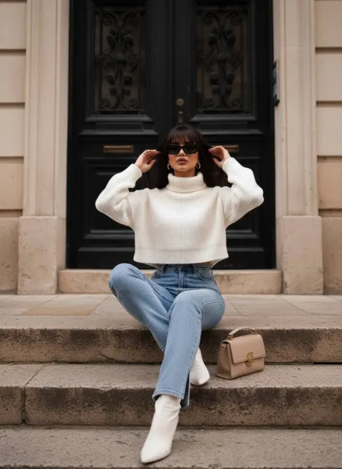 Cozy Chic on Stone Steps