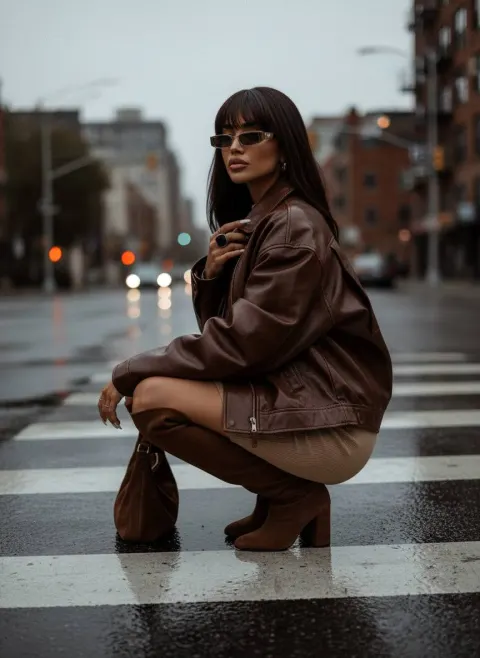 Mysterious Fashion After Rain