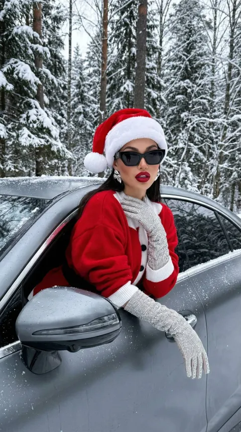 Winter Santa Fashion Editorial