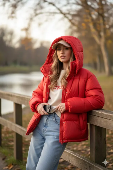 Autumn River Fashion Portrait